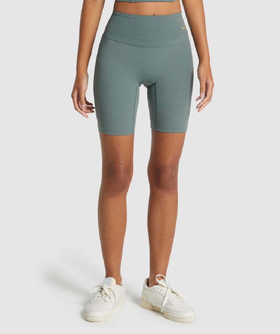 Pantalones Cortos Gymshark Whitney Cycling Mujer Verde Claro | CO 2775XYU